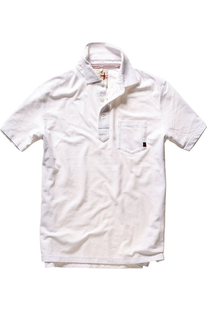Pique Slot Polo - White - DUNE + SALT