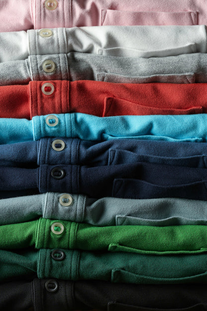 Pique Slot Polo - Black - DUNE + SALT