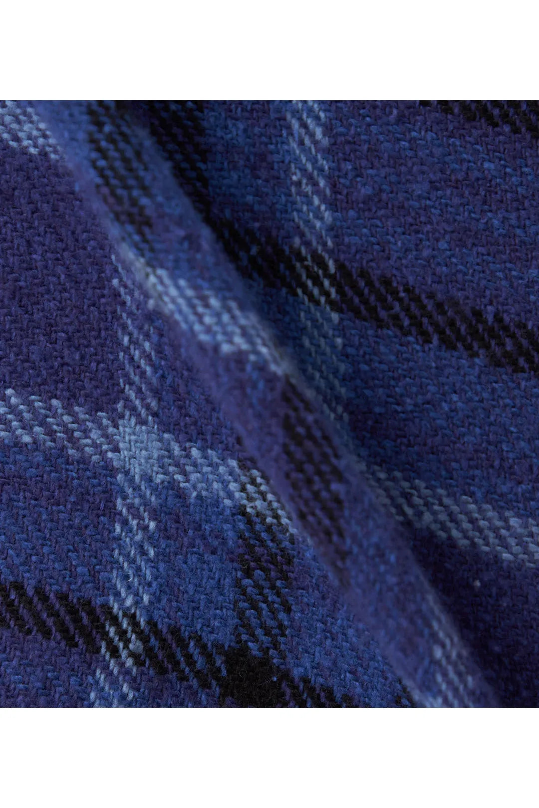 Heavy Flannel Shirt - Beige/Gray Plaid