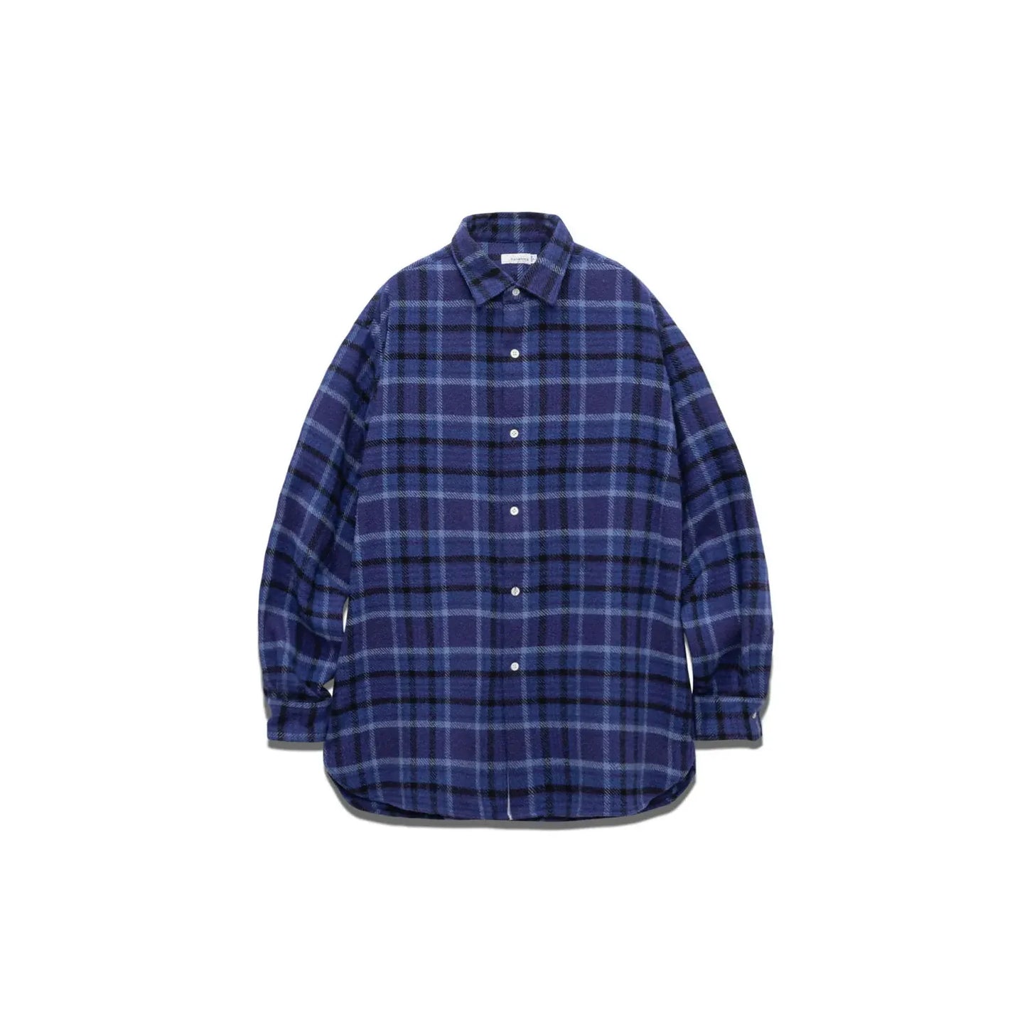 Heavy Flannel Shirt - Navy/Cobalt Plaid - DUNE + SALT