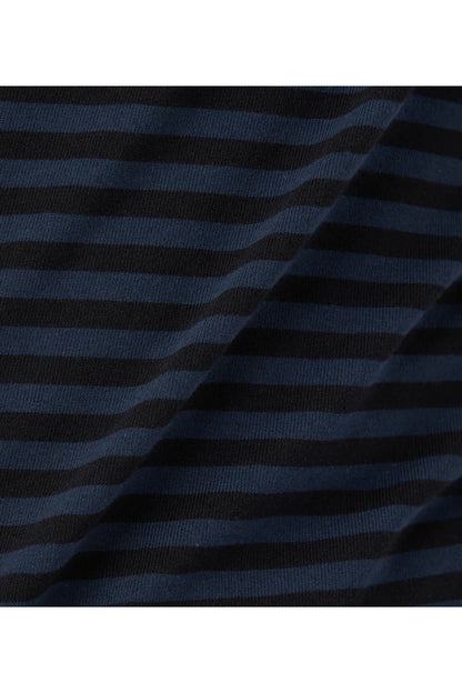 COOLMAX Stripe Jersey L/S Tee - Brown/Natural