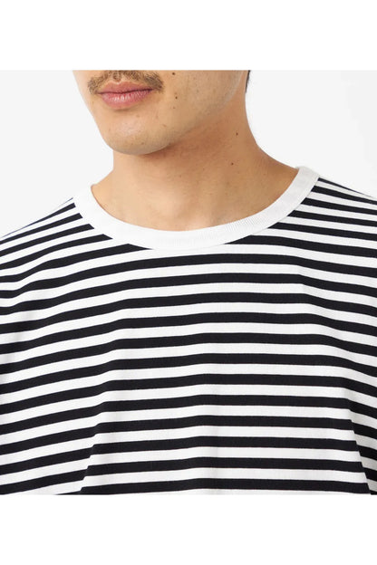 COOLMAX Stripe Jersey Tee - Black/Navy