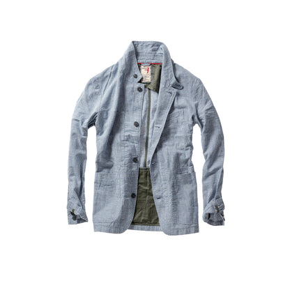 Tropical Trap Blazer - Blue/White Houndstooth - DUNE + SALT