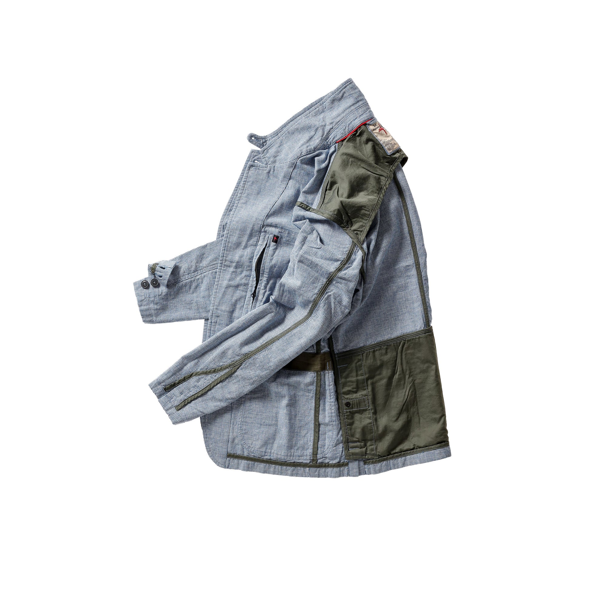 Tropical Trap Blazer - Blue/White Houndstooth - DUNE + SALT
