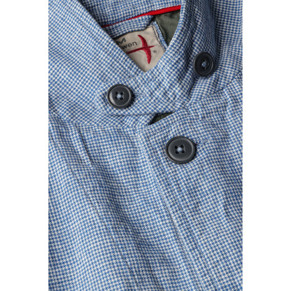 Tropical Trap Blazer - Blue/White Houndstooth - DUNE + SALT
