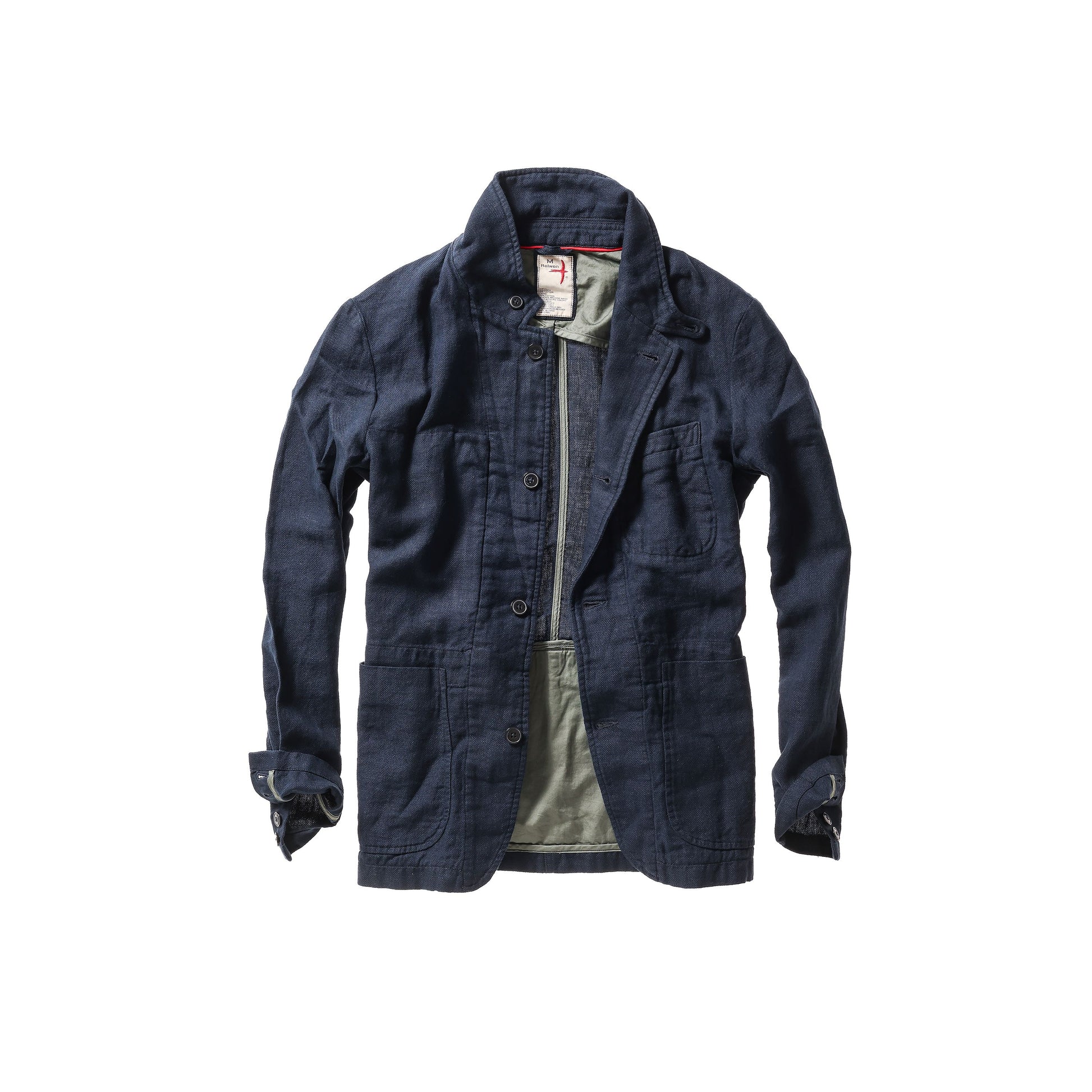 Tropical Trap Blazer - Dark Navy Hopsack - DUNE + SALT