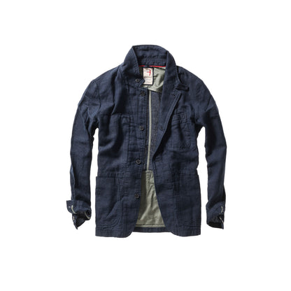 Tropical Trap Blazer - Dark Navy Hopsack - DUNE + SALT
