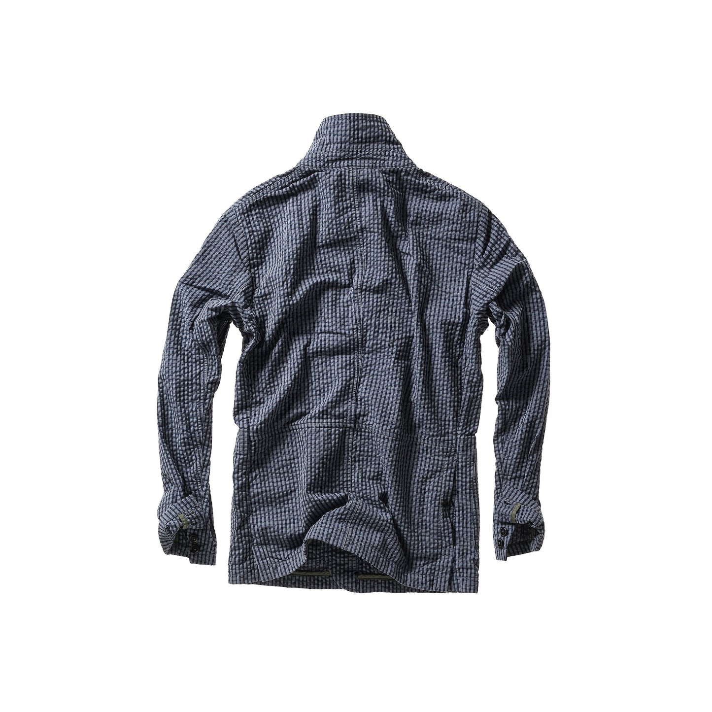 Tropical Trap Blazer - Navy/Blue Seersucker - DUNE + SALT