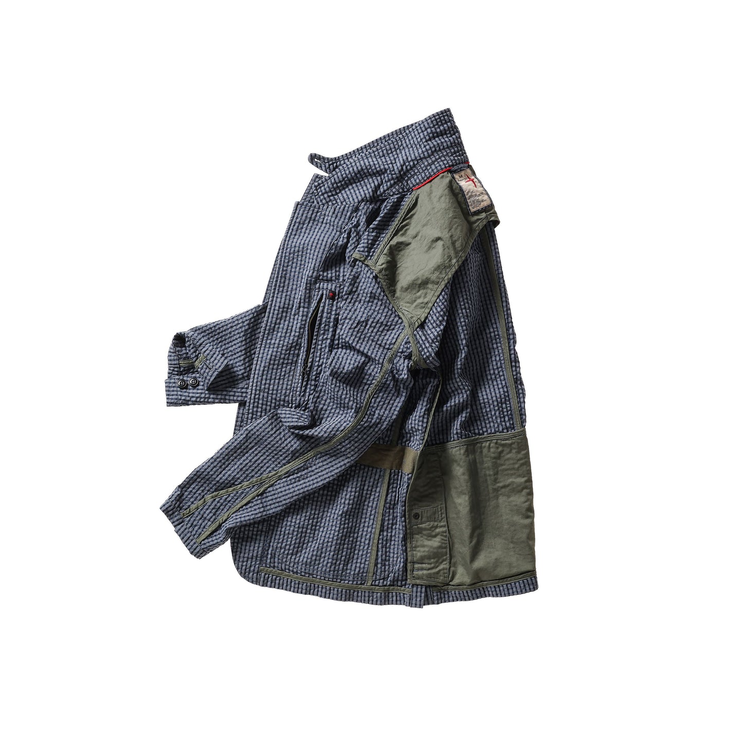 Tropical Trap Blazer - Navy/Blue Seersucker - DUNE + SALT