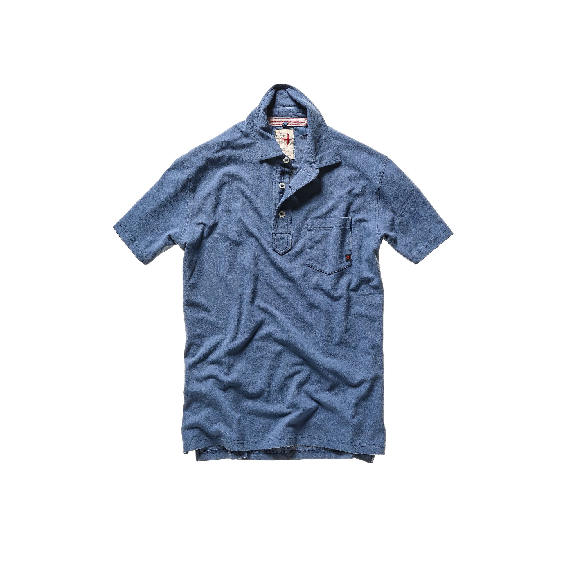 Pique Slot Polo - Marine Blue - DUNE + SALT