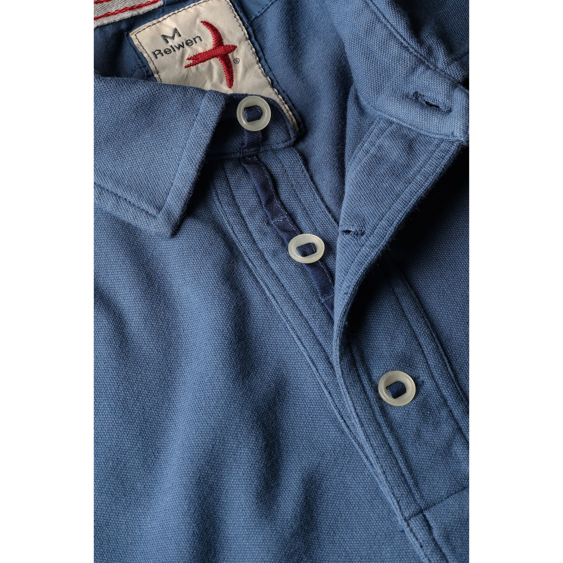 Pique Slot Polo - Marine Blue - DUNE + SALT