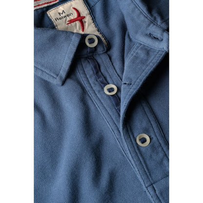 Pique Slot Polo - Marine Blue - DUNE + SALT