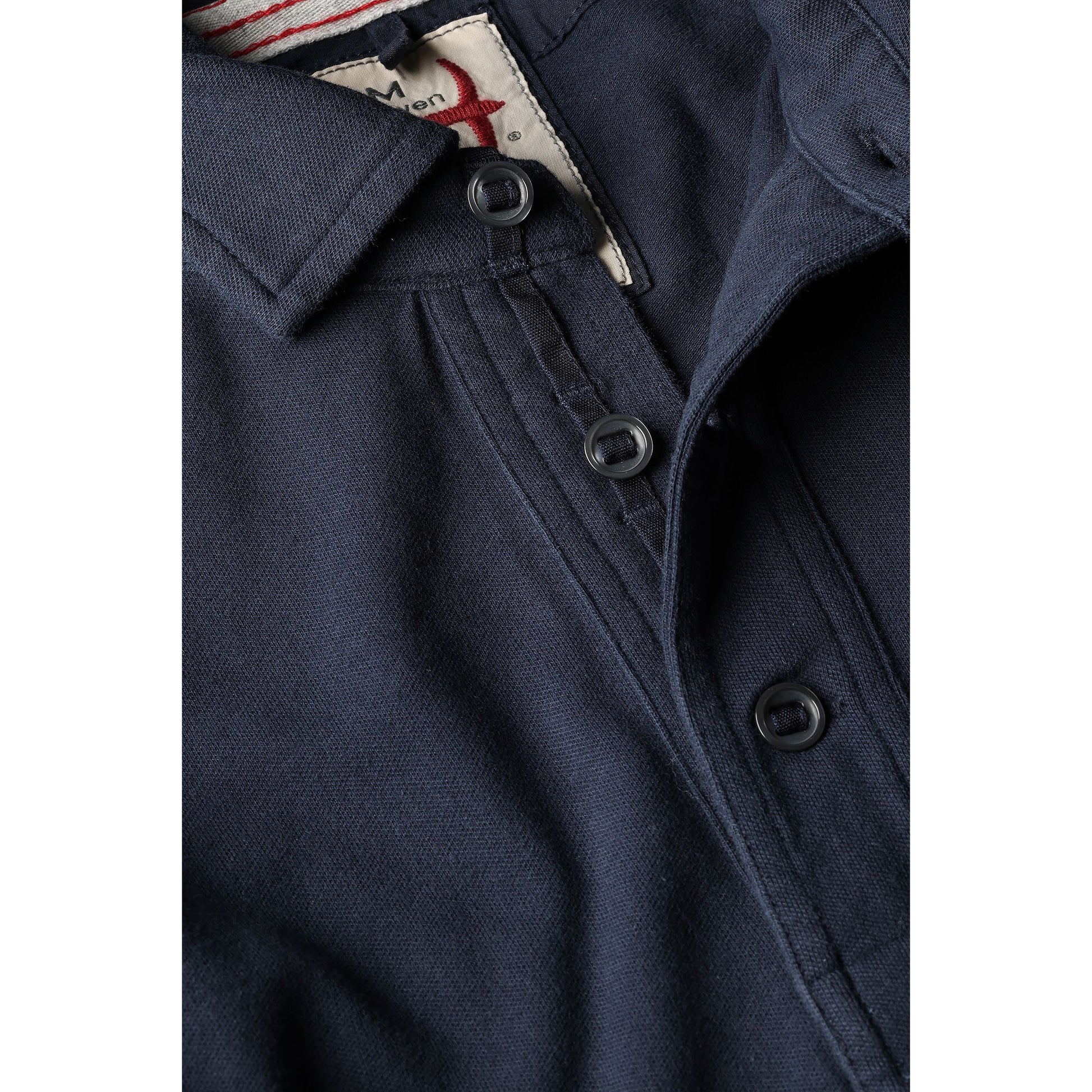 Pique Slot Polo - Navy - DUNE + SALT
