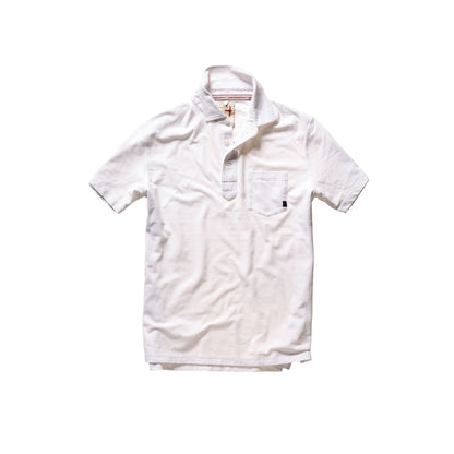 Pique Slot Polo - White - DUNE + SALT