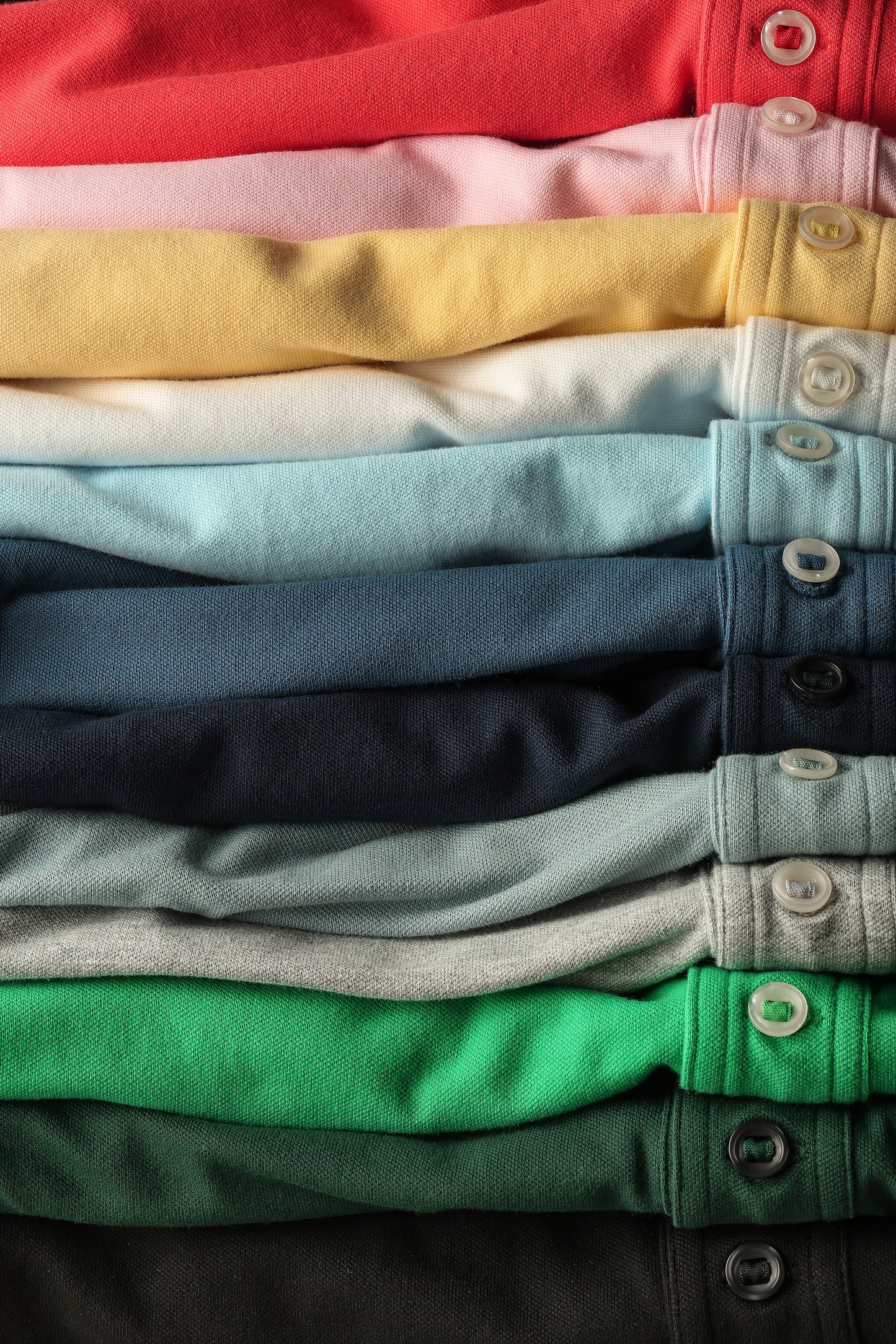 Pique Slot Polo - Grey Heather - DUNE + SALT