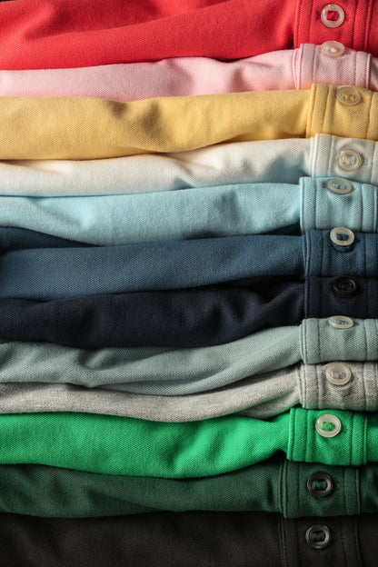 Pique Slot Polo - Grey Heather - DUNE + SALT