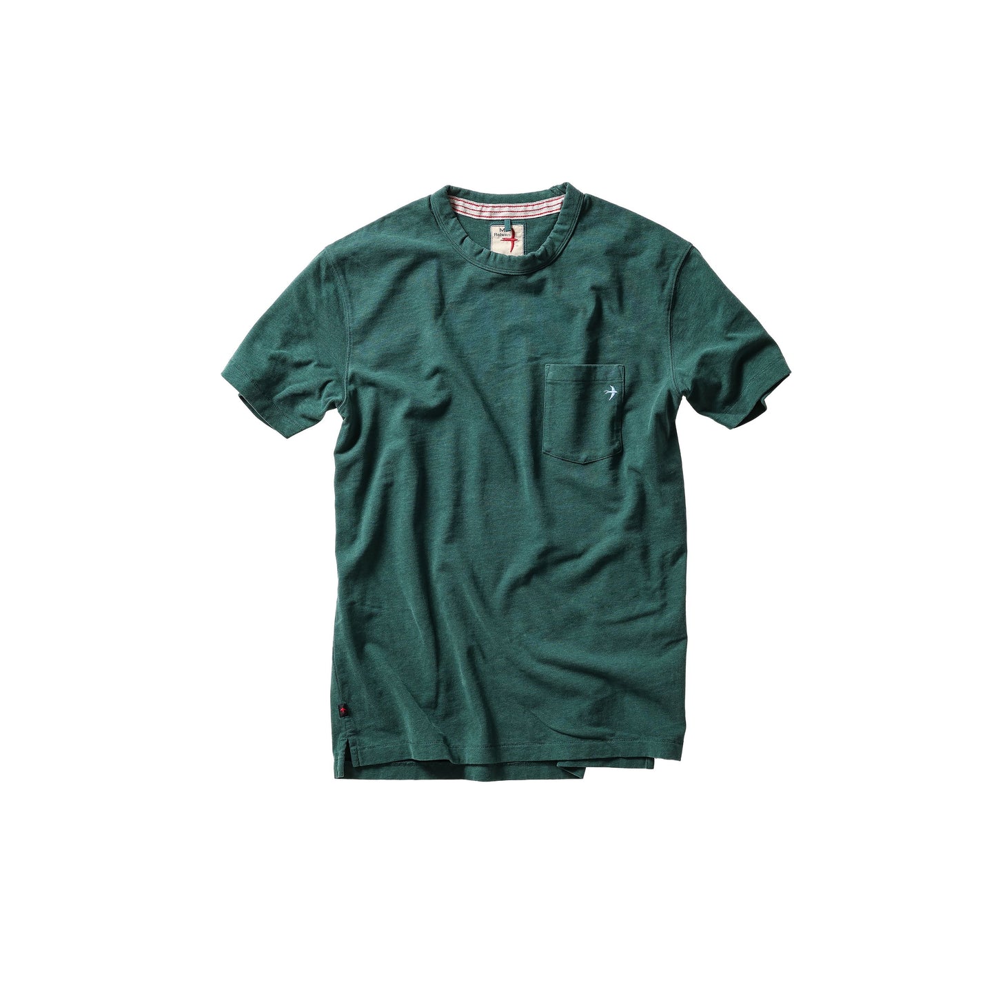 Ringspun Pocket Tee - Bottle Green - DUNE + SALT