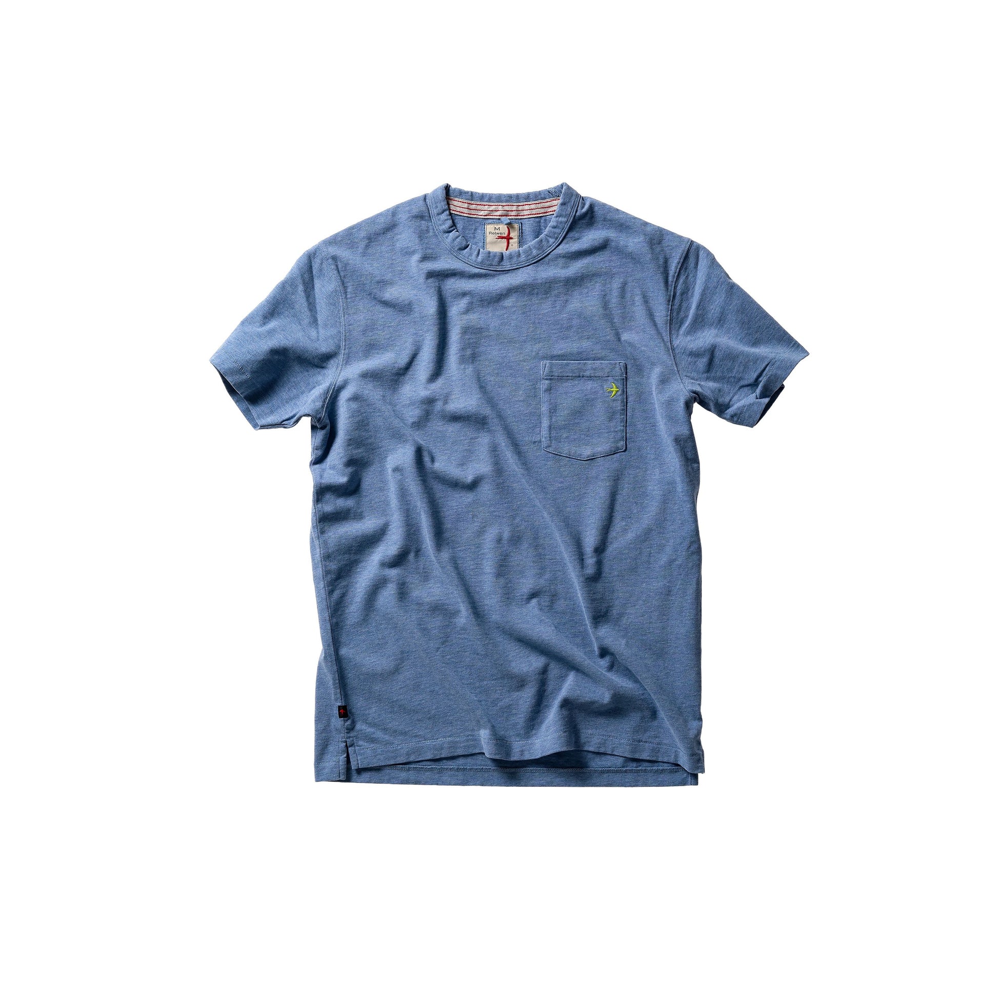 Ringspun Pocket Tee - French Blue Heather - DUNE + SALT