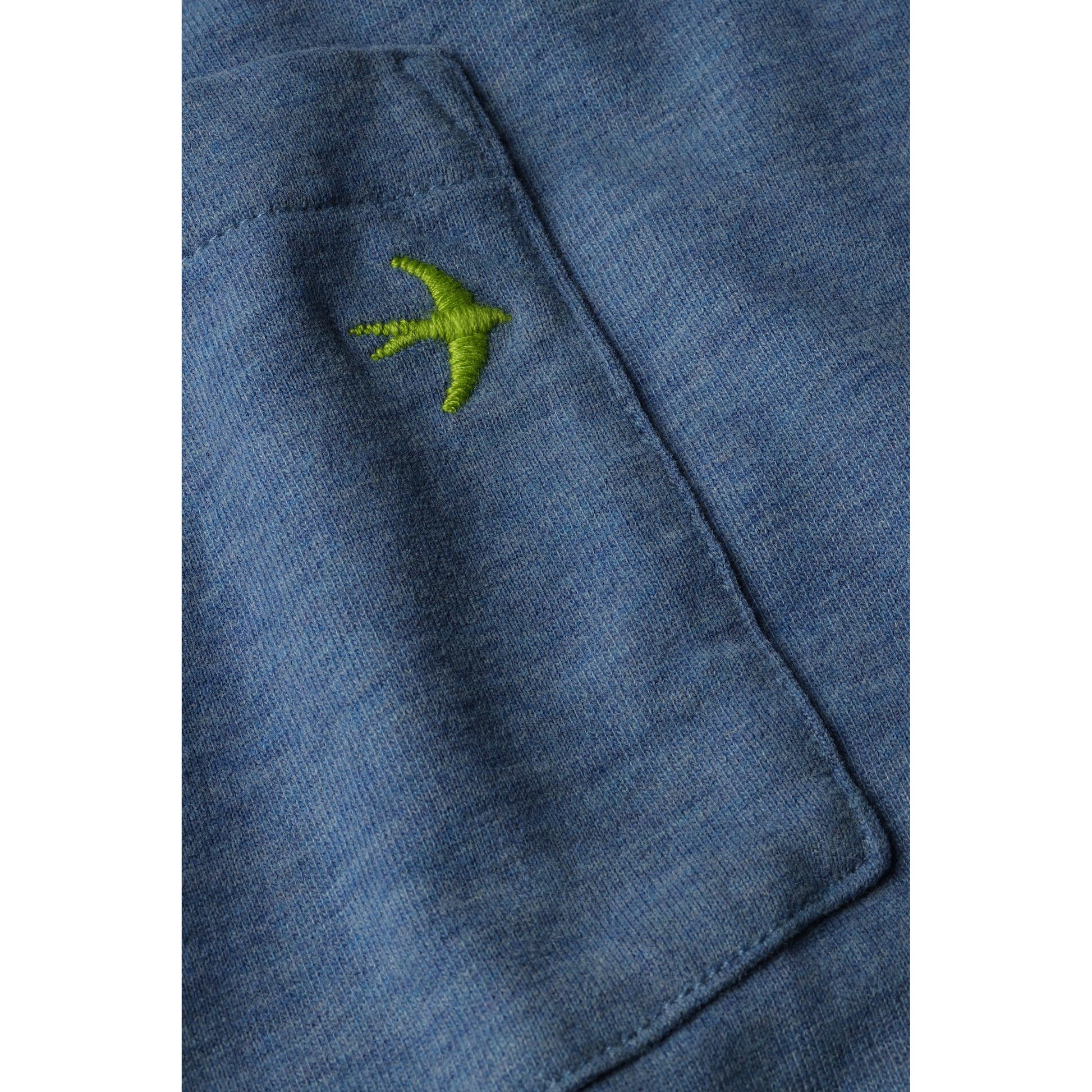 Ringspun Pocket Tee - French Blue Heather - DUNE + SALT