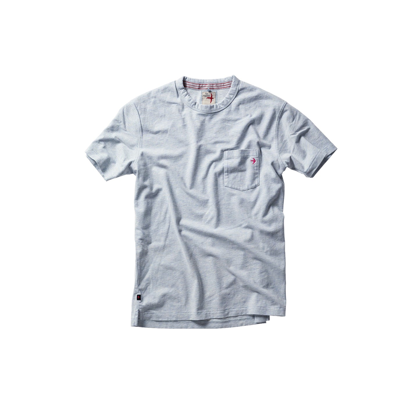 Ringspun Pocket Tee - Ice Blue Heather - DUNE + SALT
