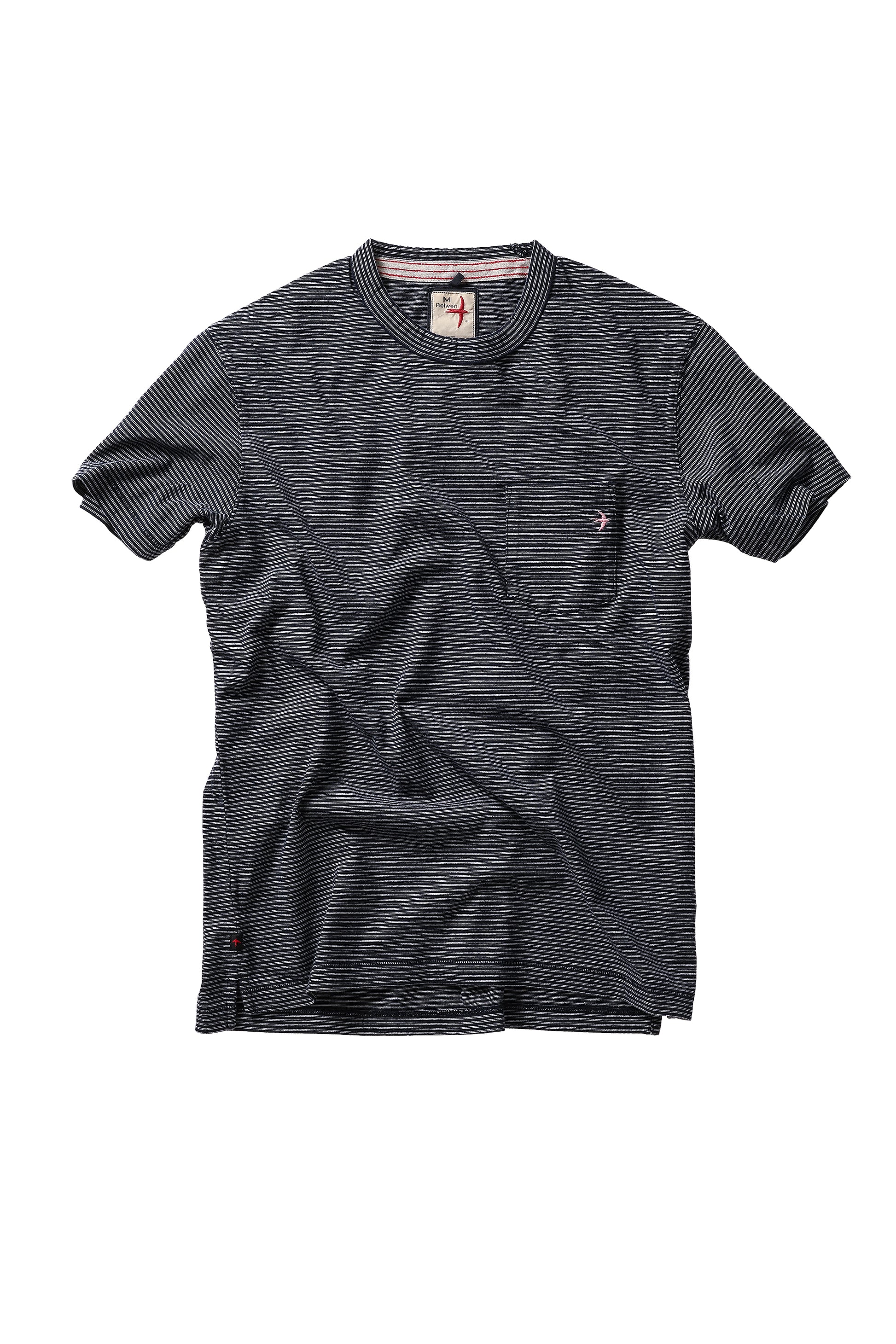 Double Feedstripe Tee - Midnight/White - DUNE + SALT