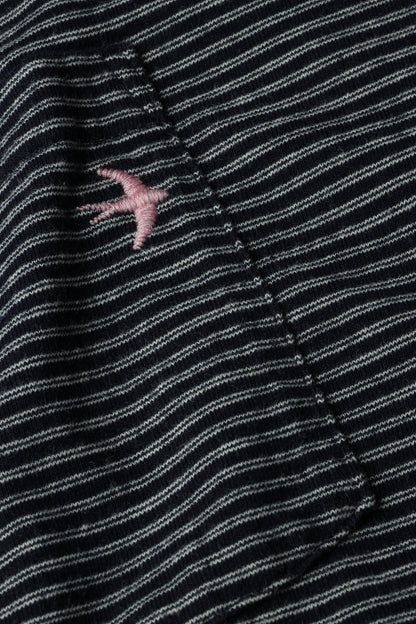 Double Feedstripe Tee - Midnight/White - DUNE + SALT