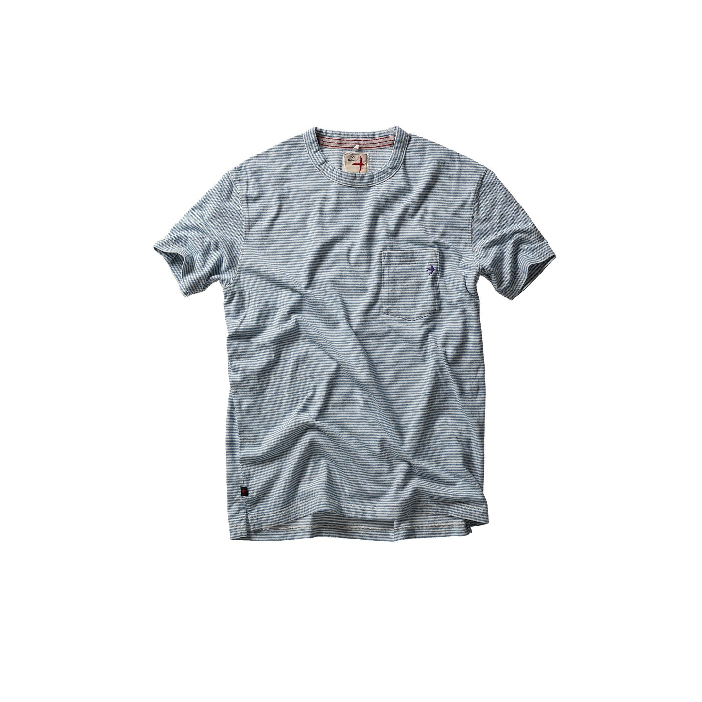 Double Feedstripe Tee - White/Marine - DUNE + SALT