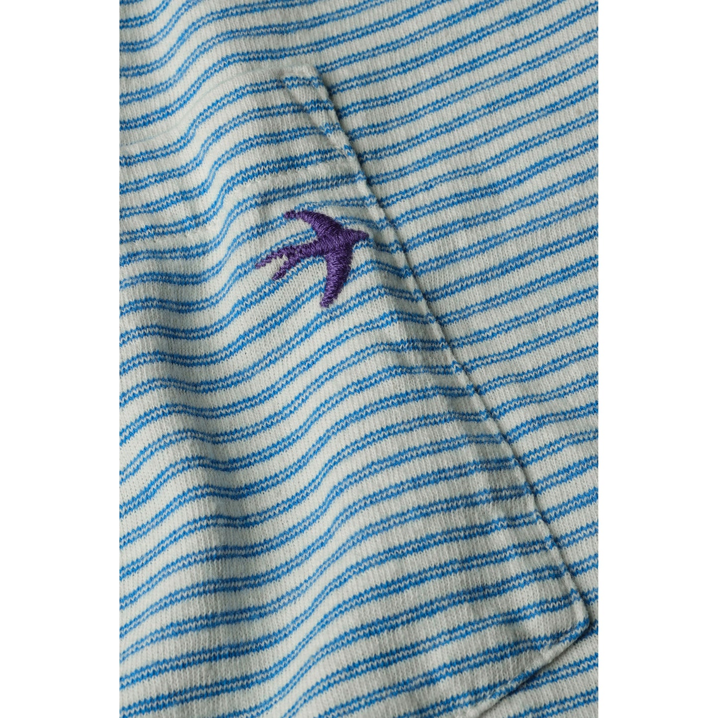 Double Feedstripe Tee - White/Marine - DUNE + SALT