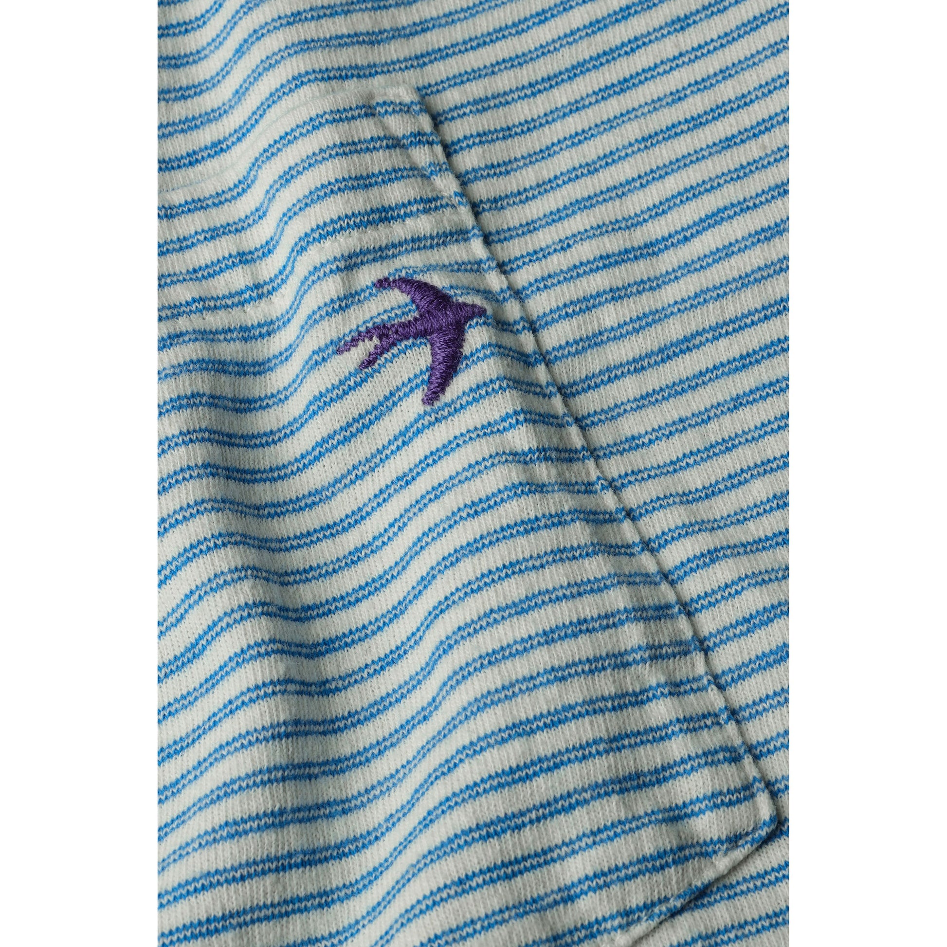 Double Feedstripe Tee - White/Marine - DUNE + SALT