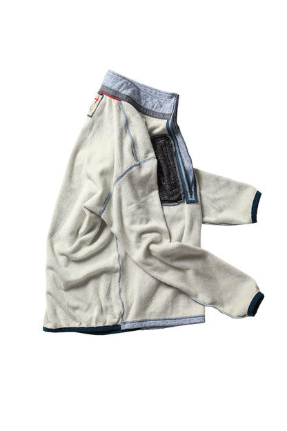 Micropile Half-Zip - Light Blue Fleck - DUNE + SALT