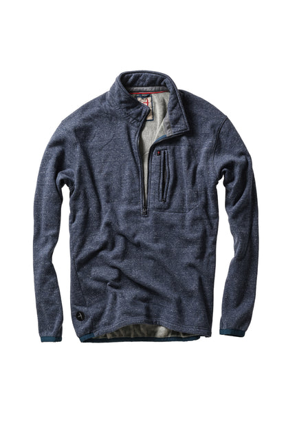 Micropile Half-Zip - Navy Fleck - DUNE + SALT