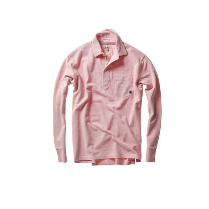 L/S Vintage Pique Polo - Pink Heather - DUNE + SALT