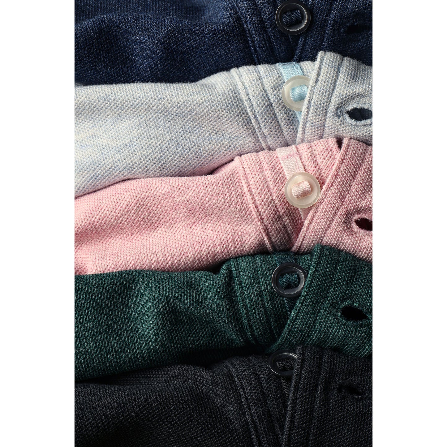 L/S Vintage Pique Polo - Pink Heather - DUNE + SALT