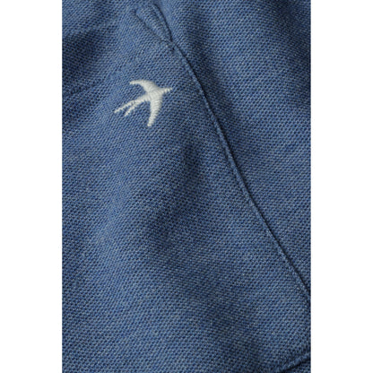L/S Vintage Pique Crew - Light Marine Heather - DUNE + SALT