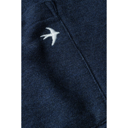 L/S Vintage Pique Crew - Navy Heather - DUNE + SALT