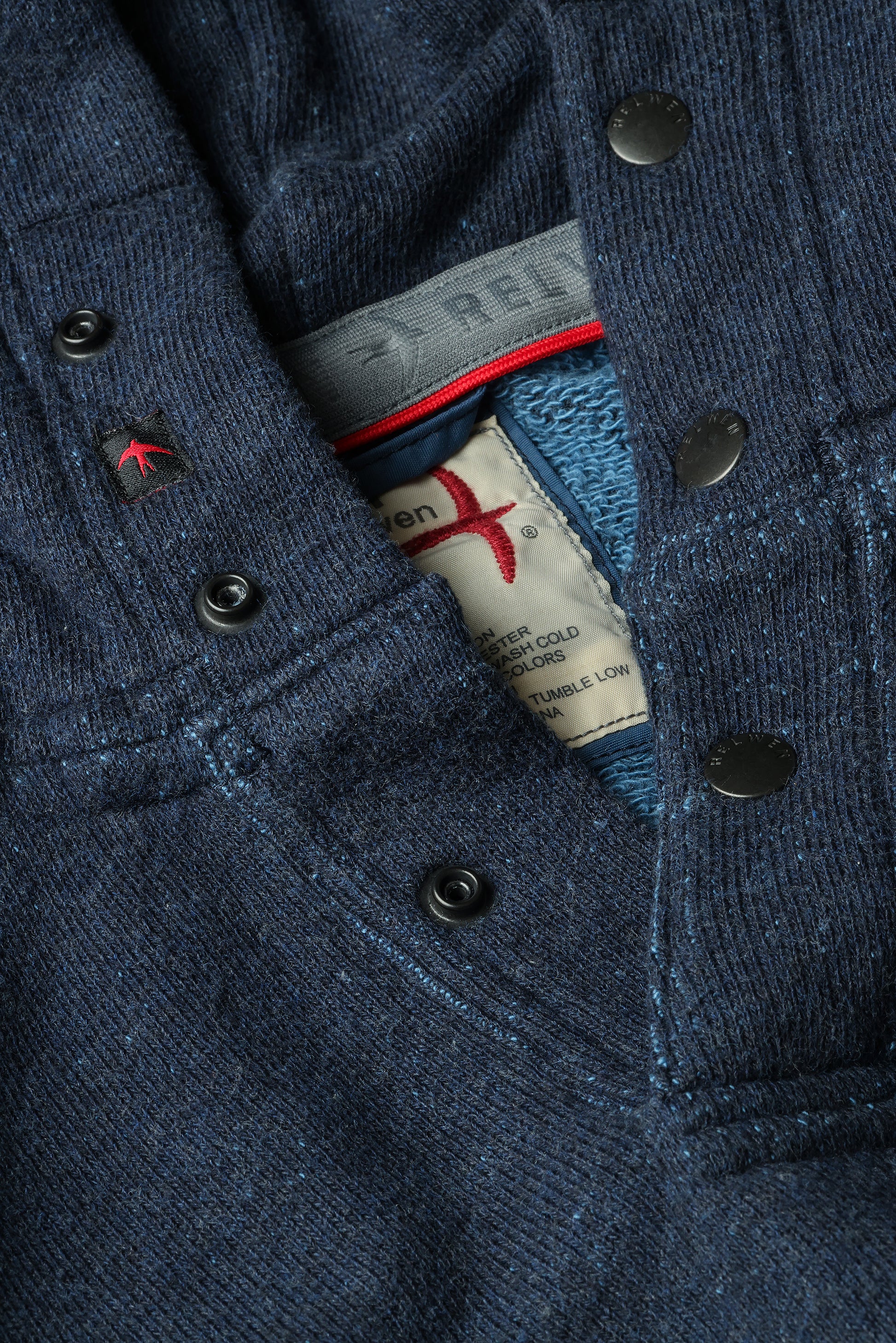 Frenchloom Hoodie - Navy Heather - DUNE + SALT