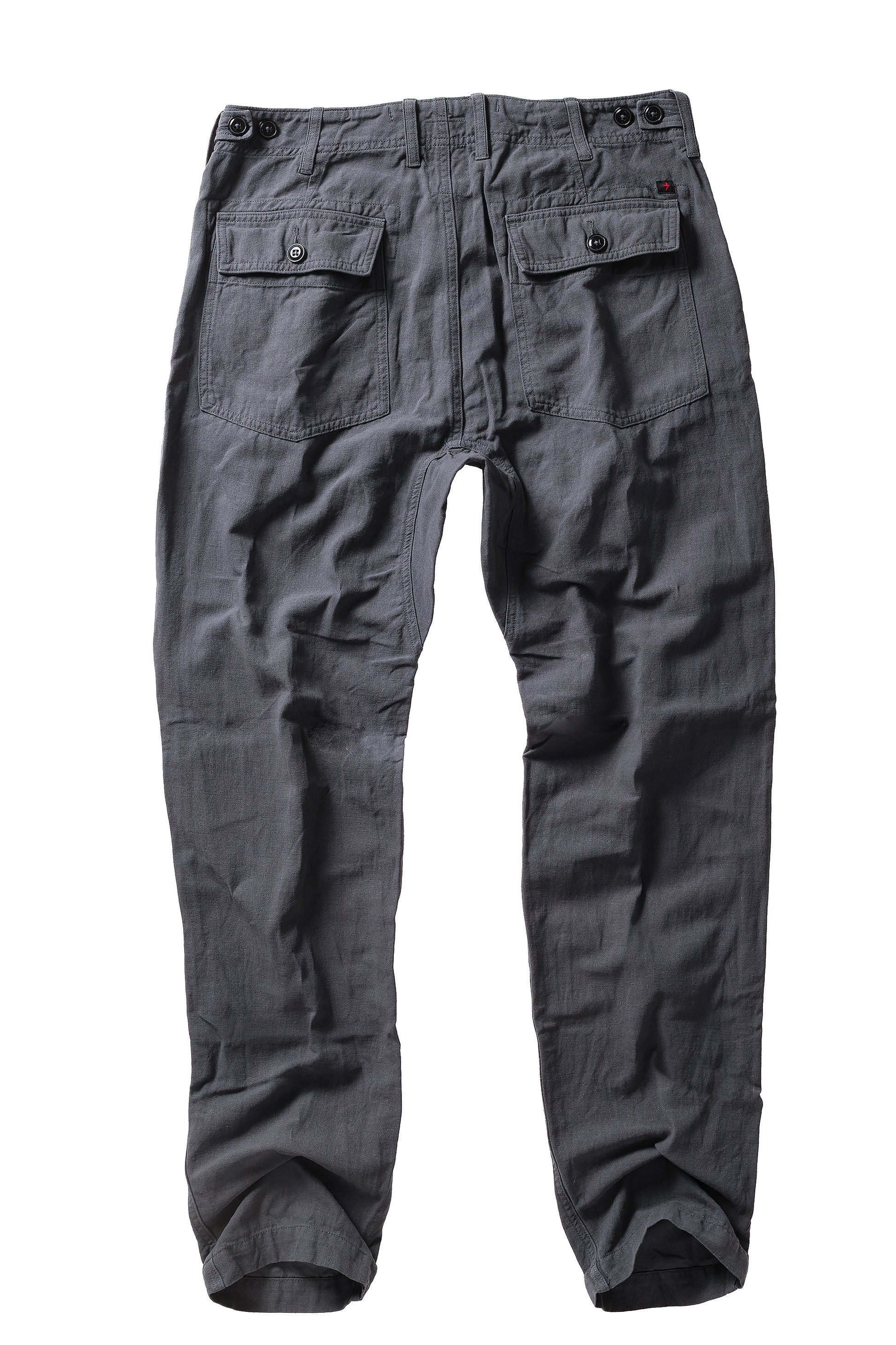 Cotton/Linen Supply Pant - Carbon - DUNE + SALT