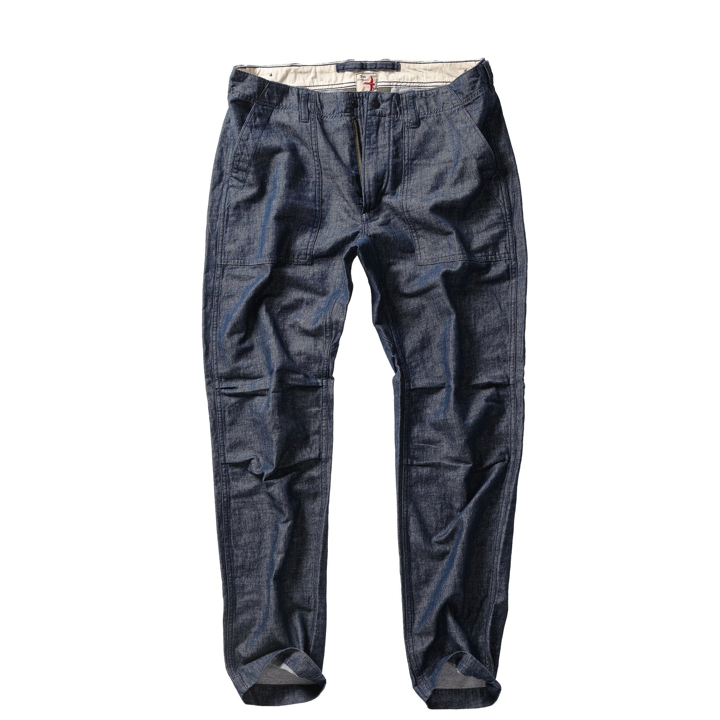 Cotton/Linen Supply Pant - Indigo Yarn-Dye - DUNE + SALT