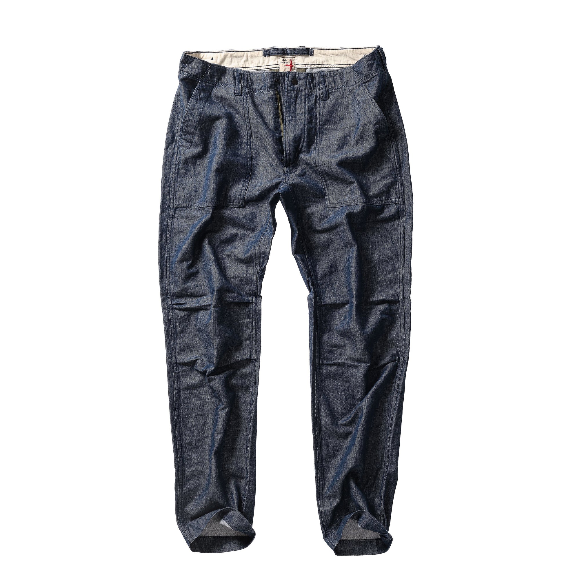 Cotton/Linen Supply Pant - Indigo Yarn-Dye - DUNE + SALT
