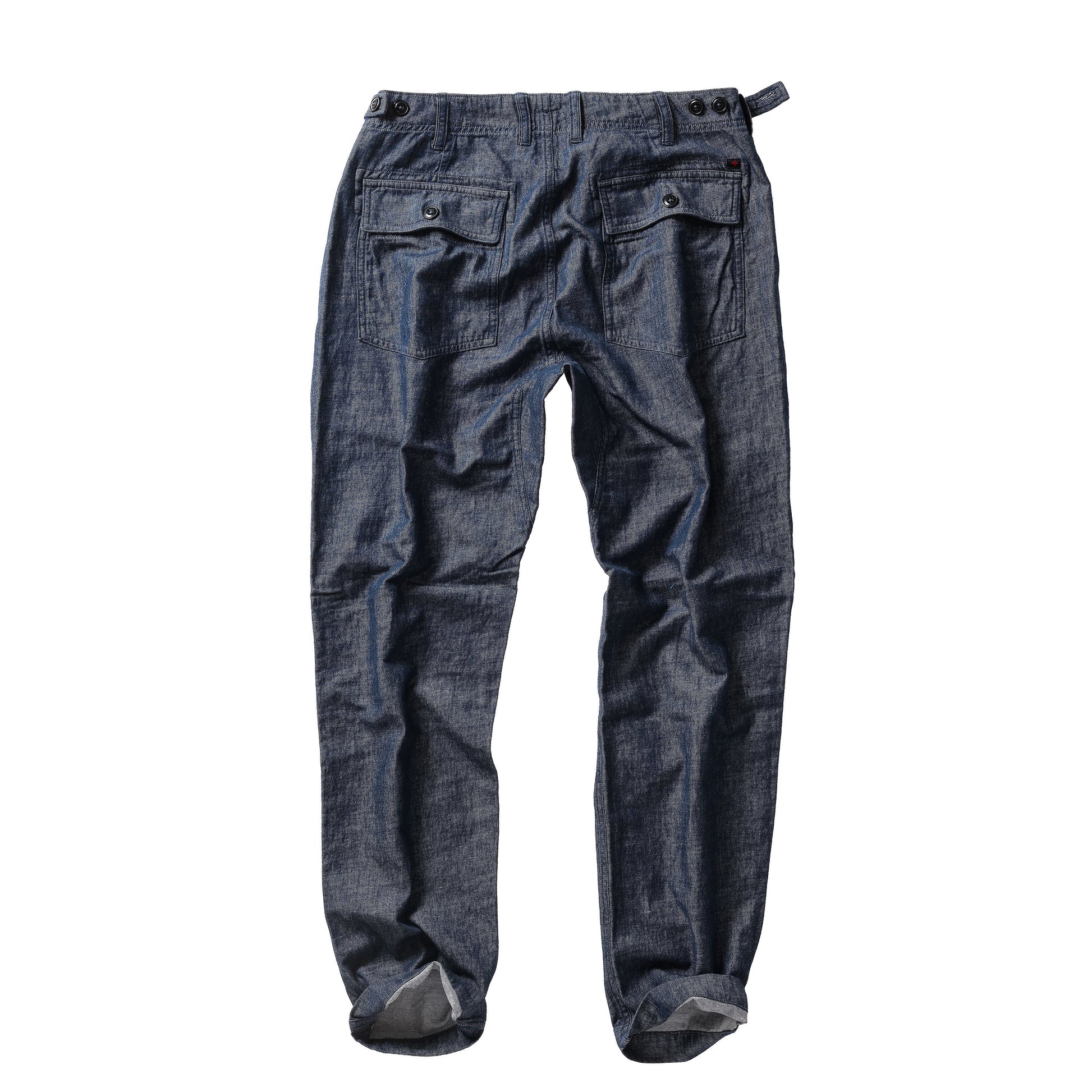 Cotton/Linen Supply Pant - Indigo Yarn-Dye - DUNE + SALT