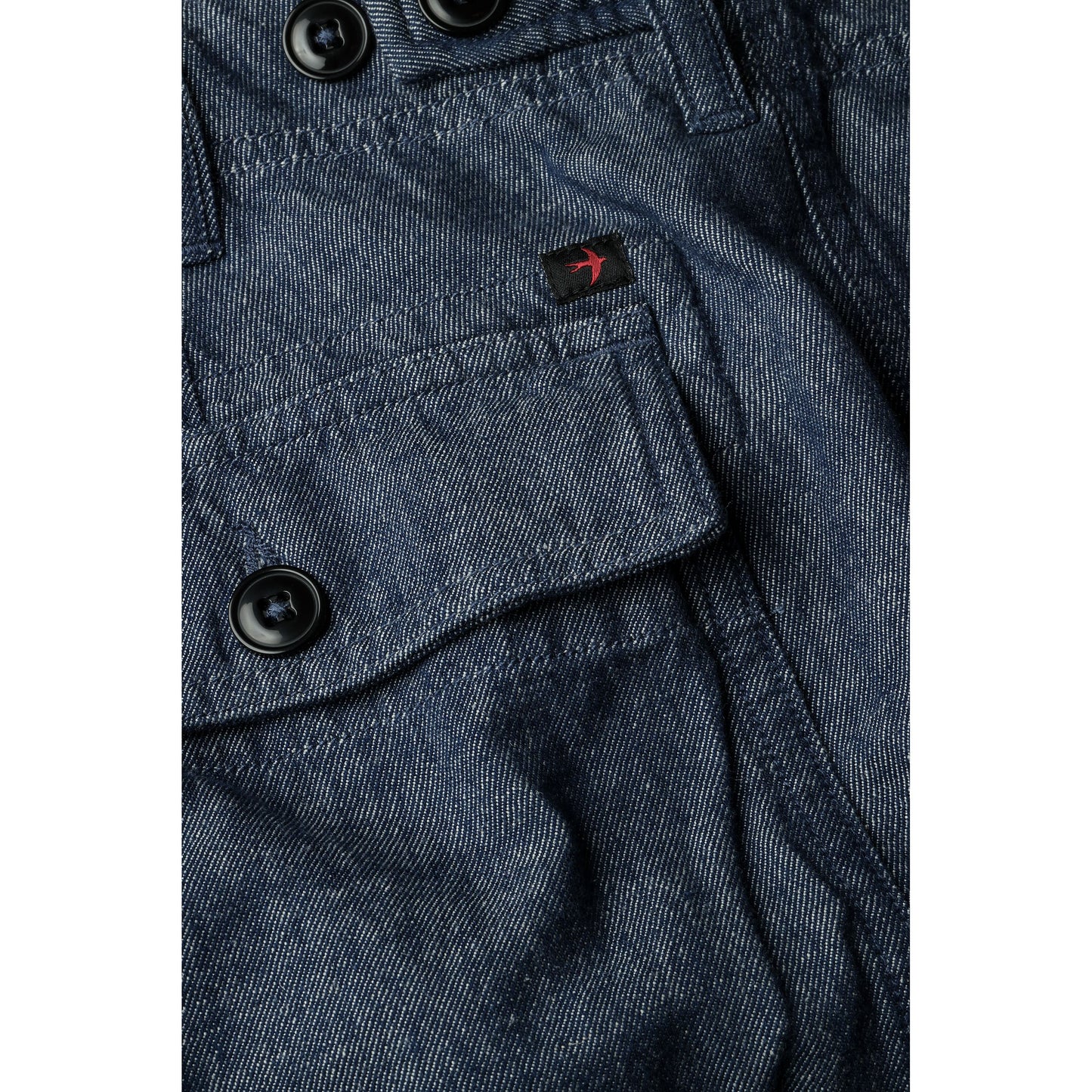 Cotton/Linen Supply Pant - Indigo Yarn-Dye - DUNE + SALT