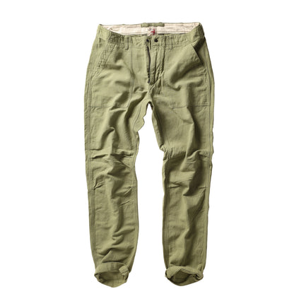 Cotton/Linen Supply Pant - Light Olive - DUNE + SALT