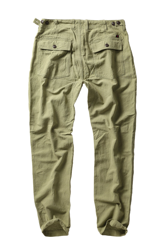 Cotton/Linen Supply Pant - Light Olive - DUNE + SALT
