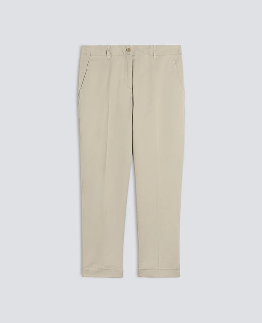 Stretch Cotton Twill Trousers - Colonial Beige - DUNE + SALT