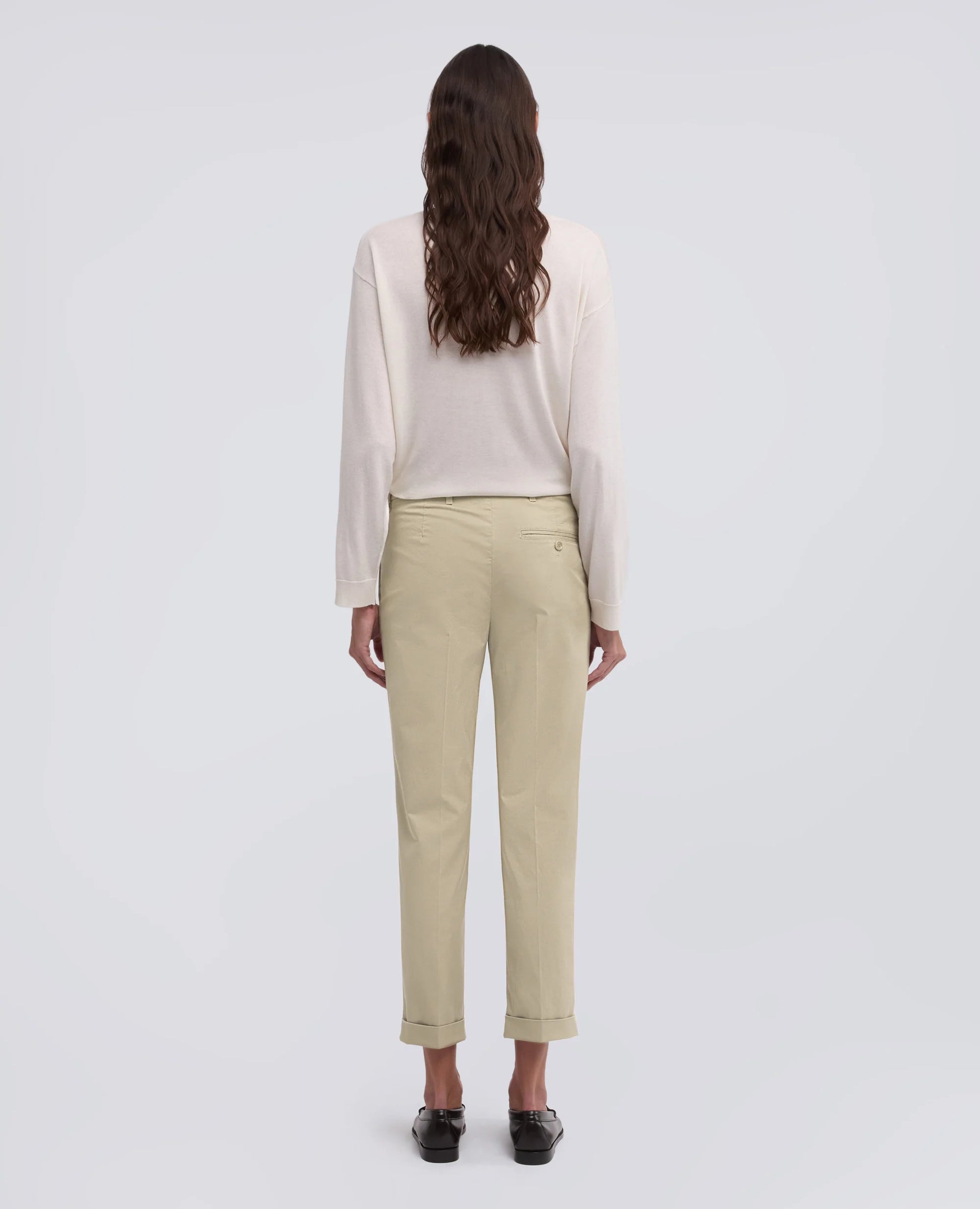 Stretch Cotton Twill Trousers - Colonial Beige - DUNE + SALT