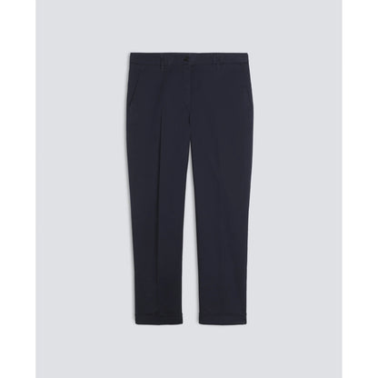 Stretch Cotton Twill Trousers - Navy - DUNE + SALT