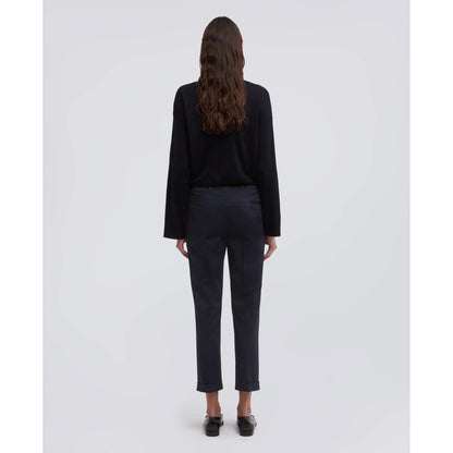 Stretch Cotton Twill Trousers - Navy - DUNE + SALT