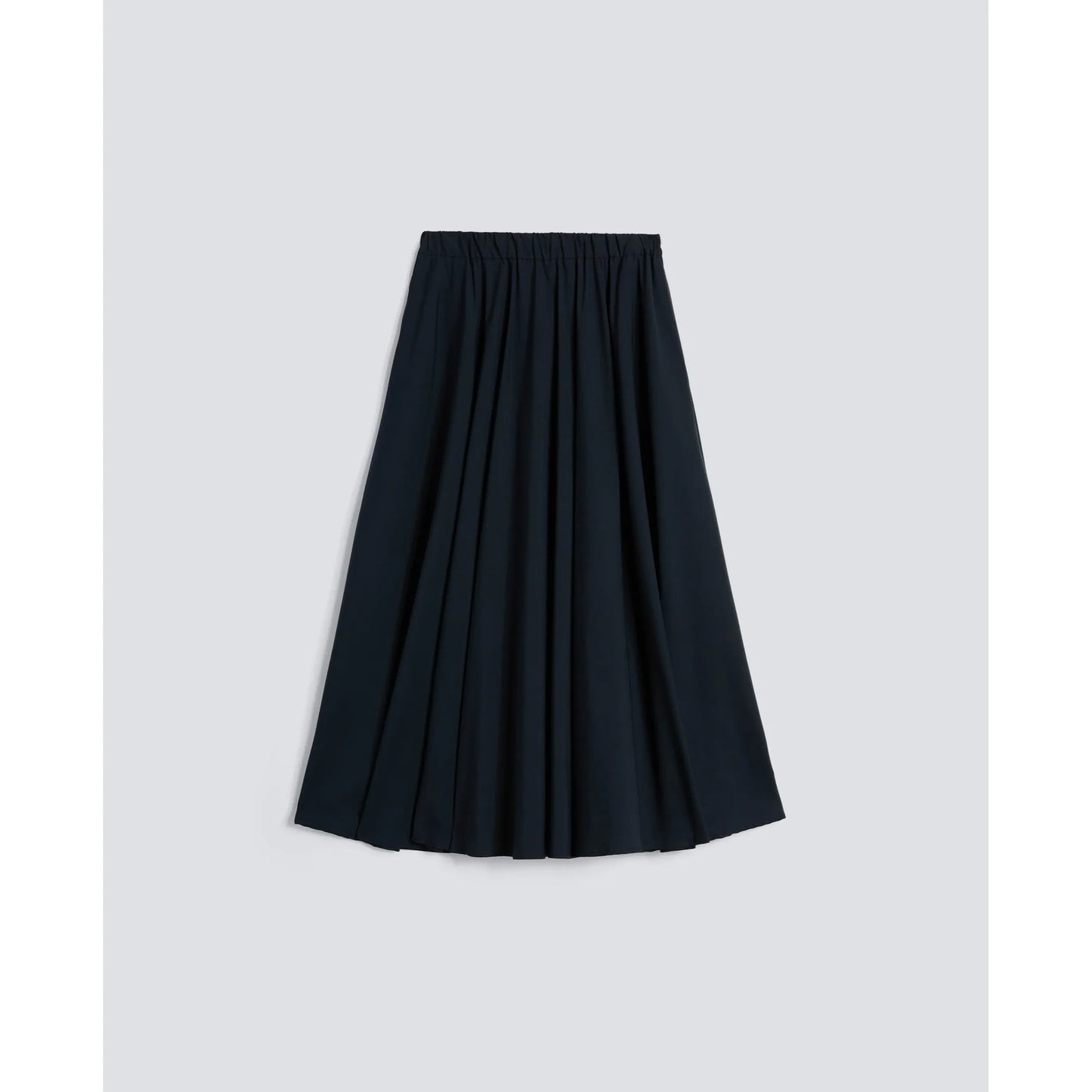 Nylon Poplin Stretch Skirt - Navy - DUNE + SALT
