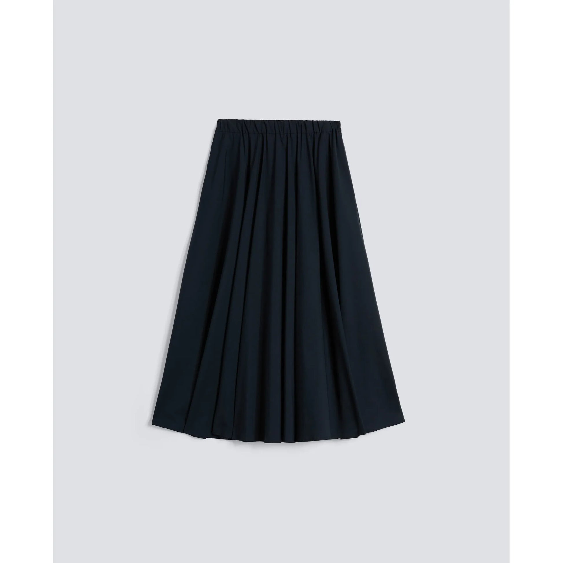 Nylon Poplin Stretch Skirt - Navy - DUNE + SALT