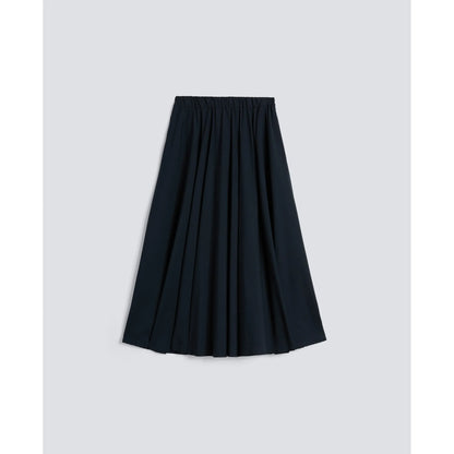 Nylon Poplin Stretch Skirt - Navy - DUNE + SALT